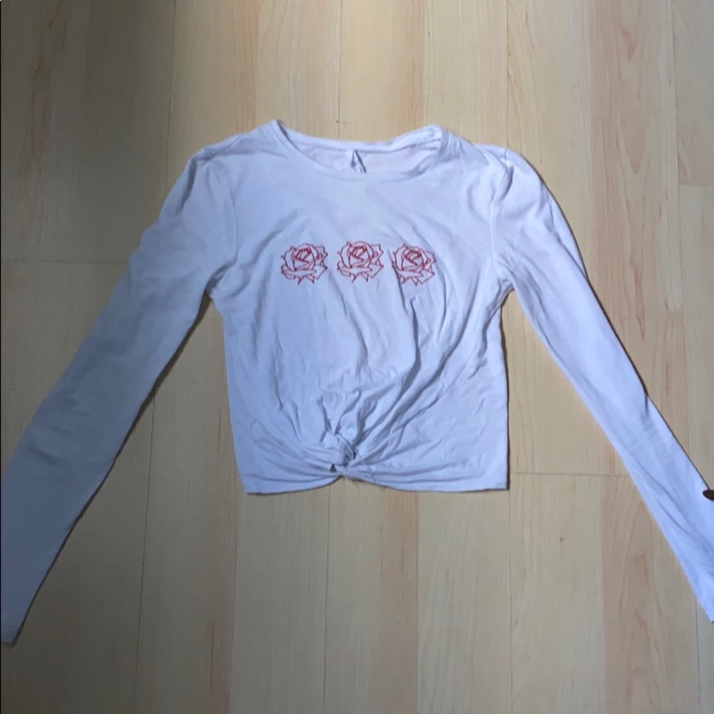 Long sleeve crop top